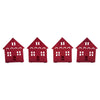 Tealight Holder House Barn Red Set of 4 4.5x3.75x2.25 - The Village Country Store 