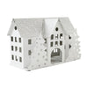 Tealight Holder Metal Village House B Antique White 6.75x10.5x5.5 - The Village Country Store 