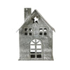 Tealight Holder Metal Village House E Antique Grey 2.75x2.75x2 - The Village Country Store 