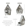 Tealight Holder Metal Village House F Antique Grey 3x2.75x2 - The Village Country Store 