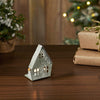 Tealight Holder Metal Village House F Antique Grey 3x2.75x2 - The Village Country Store 