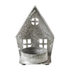 Tealight Holder Metal Village House F Antique Grey 3x2.75x2 - The Village Country Store 