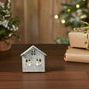 Tealight Holder Metal Village House G Antique Grey 3.25x2.75x2 - The Village Country Store 