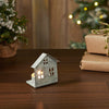 Tealight Holder Metal Village House G Antique Grey 3.25x2.75x2 - The Village Country Store 