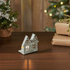 Tealight Holder Metal Village House H Antique Grey 7.25x5.5x4.75 - The Village Country Store 