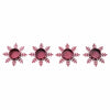 Tealight Holder Snowflake Burgundy Set of 4 0.6x4.13x4.13 - The Village Country Store 