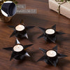 Tealight Holder Star Antique Black Set of 4 1.5x5x5 - The Village Country Store 