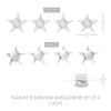 Tealight Holder Star Antique White Set of 4 1.5x5x5 - The Village Country Store 