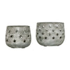 Votive Candle Holder Stars Antique Grey Set of 2 - The Village Country Store 