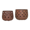 Votive Candle Holder Stars Rust Set of 2 - The Village Country Store 