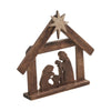 Seasons Crest Figurine A Savior is Born Dark Wooden Nativity Scene 8.5x10x1.5