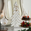 Seasons Crest Figurine All is Calm Distressed White Wooden Tree 24x12x2