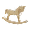 Seasons Crest Figurine Brushed Gold Wooden Rocking Horse 9.5x15x1.5