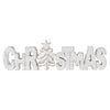 Seasons Crest Figurine CHRISTMAS Carved Wooden Sign 15x4.25x1