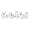 Seasons Crest Figurine CHRISTMAS Carved Wooden Sign 15x4.25x1