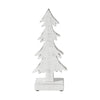 Seasons Crest Figurine Christmas Evergreens White Wooden Figurine 12.75x5.5x2