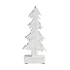 Seasons Crest Figurine Christmas Evergreens White Wooden Figurine 12.75x5.5x2