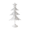 Seasons Crest Figurine Christmas Tree Antique White Metal Figurine 11.25x5.75x2.75