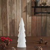 Seasons Crest Figurine Christmas Tree Distressed White Wooden Figurine 11.5x3.5x1.5