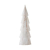Seasons Crest Figurine Christmas Tree Distressed White Wooden Figurine 11.5x3.5x1.5