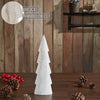 Seasons Crest Figurine Christmas Tree Distressed White Wooden Figurine 11.5x3.5x1.5