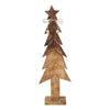Christmas Tree Wooden Two Toned Brown Natural Figurine 19.75x6.5x2.25 - The Village Country Store 