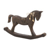 Seasons Crest Figurine Dark Wooden Rocking Horse 9.5x15x1.5