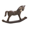 Seasons Crest Figurine Dark Wooden Rocking Horse 9.5x15x1.5