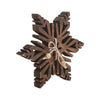 Seasons Crest Figurine Dark Wooden Snowflake 7.75x7.75x1