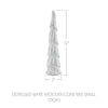 Seasons Crest Figurine Distressed White Wooden Cone Tree Small 12x3x3