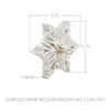 Seasons Crest Figurine Distressed White Wooden Snowflake 5.75x5.75x1