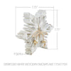 Seasons Crest Figurine Distressed White Wooden Snowflake 7.75x7.75x1