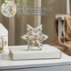 Seasons Crest Figurine Distressed White Wooden Snowflake 7.75x7.75x1