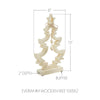Seasons Crest Figurine Everwhim Wooden Tree 13x8x2