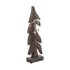 Seasons Crest Figurine Festive Boughs Dark Wooden Tree 14x4x2