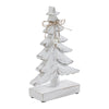 Seasons Crest Figurine Festive Fir Distressed White Wooden Tree Small 9.5x6x2.25