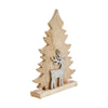 Seasons Crest Figurine Forest Frolic Natural Wooden Tree 16.5x13x2.75