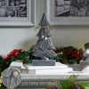 Seasons Crest Figurine Four-Tiered Pine Distressed Dark Grey Wooden Tree Large 10.25x4.75x2.5