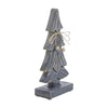 Seasons Crest Figurine Four-Tiered Pine Distressed Dark Grey Wooden Tree Large 10.25x4.75x2.5