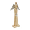 Seasons Crest Figurine Heavenly Wings Natural Wooden Angel Large 12.75x6.25x2