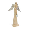 Seasons Crest Figurine Heavenly Wings Natural Wooden Angel Small 9.25x5.25x2