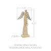 Seasons Crest Figurine Heavenly Wings Natural Wooden Angel Small 9.25x5.25x2