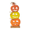 Jack O' Lantern Stack Wood Decor 16.75x7x2.25 - The Village Country Store 