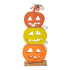 Jack O' Lantern Stack Wood Decor 16.75x7x2.25 - The Village Country Store 