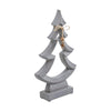 Seasons Crest Figurine Jinglewood Distressed Grey Wooden Tree 13x8x2