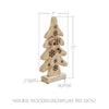 Seasons Crest Figurine Natural Wooden Snowflake Tree 13x7x2
