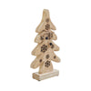 Seasons Crest Figurine Natural Wooden Snowflake Tree 13x7x2