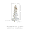 Seasons Crest Figurine Pretty in Pearl Distressed White Wooden Tree Small 8x3.5x2.5