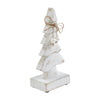 Seasons Crest Figurine Pretty in Pearl Distressed White Wooden Tree Small 8x3.5x2.5