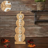 Pumpkin Stack Welcome Wooden Sign Medium 16.5x5.5x2.5 - The Village Country Store 
